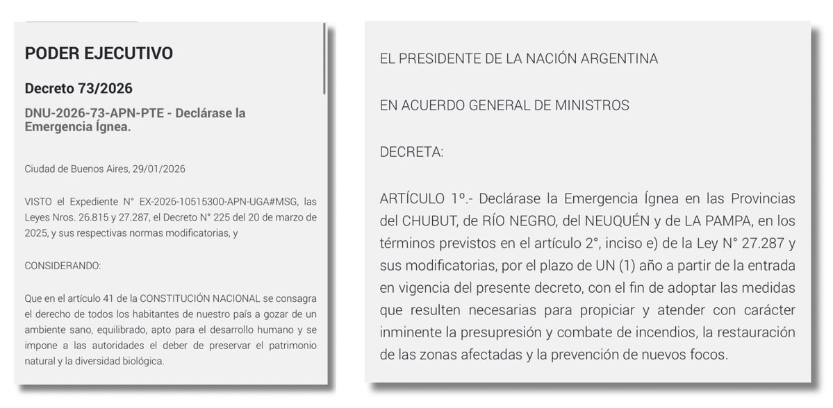 Es muy importante que el Gobierno Nacional valore la protección de nuestro patrimonio natural. 

Es destacable que haya escuchado y decidido acompañar con recursos económicos y logísticos a los gobiernos provinciales, sus municipios, sus brigadistas y sus pobladores en la férrea
