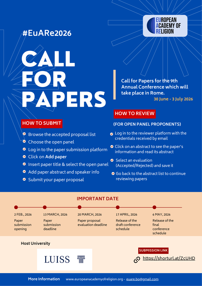 European Academy of Religion tweet media