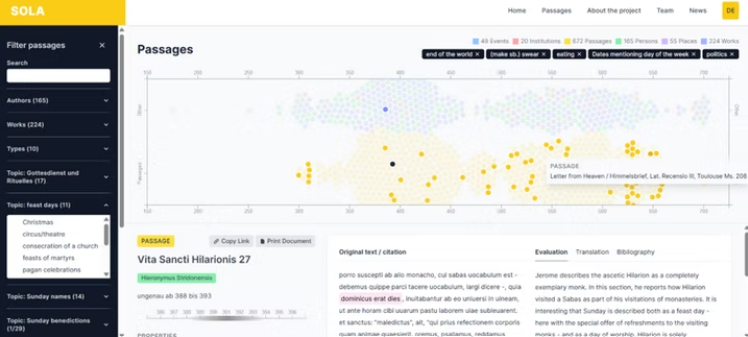 📢Geç Antik Çağ’da pazar gününün anlam dünyasına açılan dijital bir kapı: SOLA (Sunday Observance in Late Antiquity)

MS 300–700 yılları arasında Yunanca ve Latince metinler üzerinden pazar gününe atfedilen dini, toplumsal ve kültürel anlamlar, bu proje sayesinde karşılaştırmalı