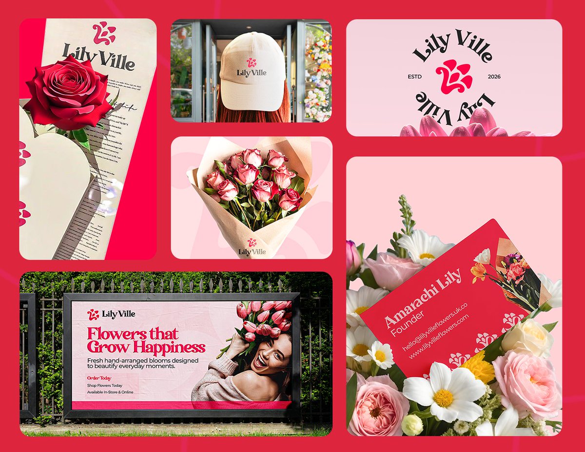 Brand identity design for a flower shop.🌺
Happy weekend.❤️🎉

behance.net/gallery/243119…