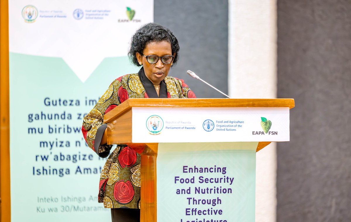 FAORwanda's tweet image. Today at the Parliament of Rwanda,@FAORwanda reaffirmed its commitment to achieving #ZeroHunger. 

With 83% of households now food-secure, sustained legislative leadership remains essential to address remaining vulnerabilities &amp;amp; strengthen resilient, inclusive #AgrifoodSystems.