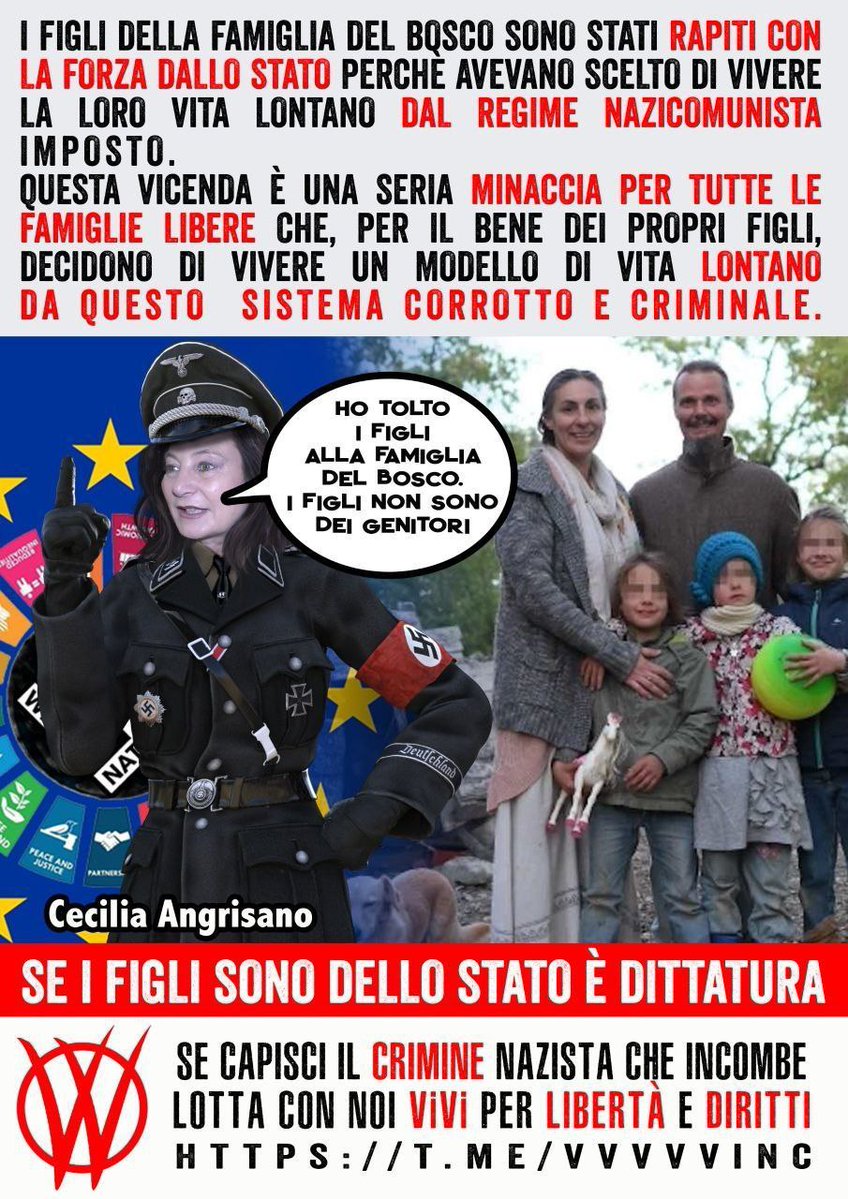 QUESTI CRIMINALI NAZICOMUNISTI CI VOGLIONO O MORTI O SCHIAVI, E I V_V SONO QUI PER IMPEDIRLO. 

CHI NON LOTTA È COMPLICE.

CHI NON LOTTA È GIÀ MORTO.

CALL VOCALl
RlSERVATE COI V_V
👇
t.me/+RpSTxOYoq2Q0Z…

CANALE PRINCIPALE V_V
👇
t.me/+x2KxrWVNcDo2Y…