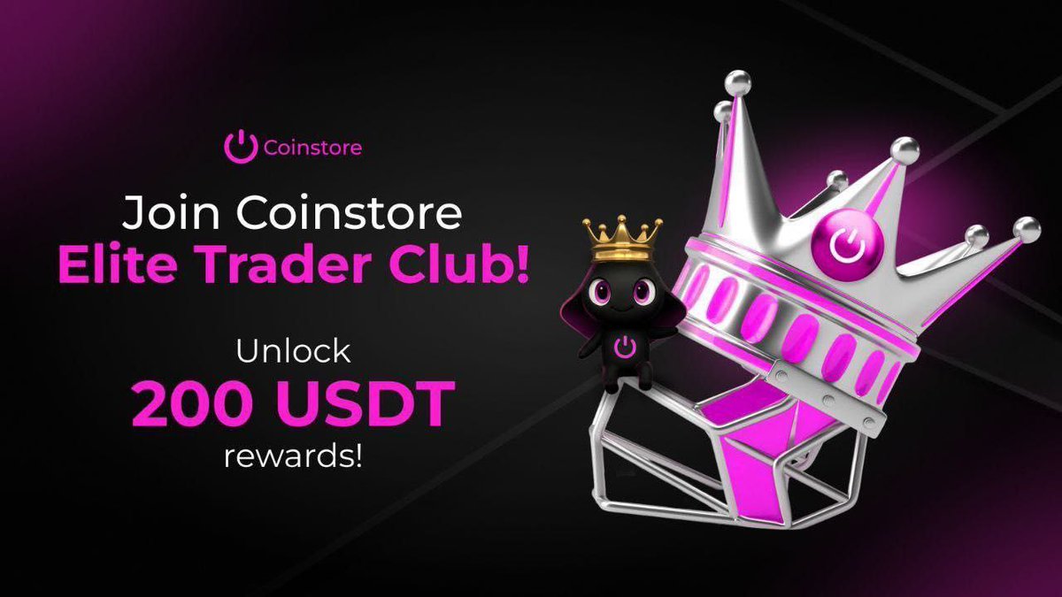 Level up your trading game! 

#CoinstoreElite #TraderClub rewards top traders with 200 USDT from Jan 22-30, 2026.

$20, $5 for grabs.

Trade ≥300 USDT, spot all pairs &amp; join:docs.google.com/forms/d/e/1FAI
Ven:t.me/coinstoreVIP
Join:h5.coinstore.vip/h5/signup?invi

#Reward
<a href="/CoinstoreExc/">Coinstore</a>