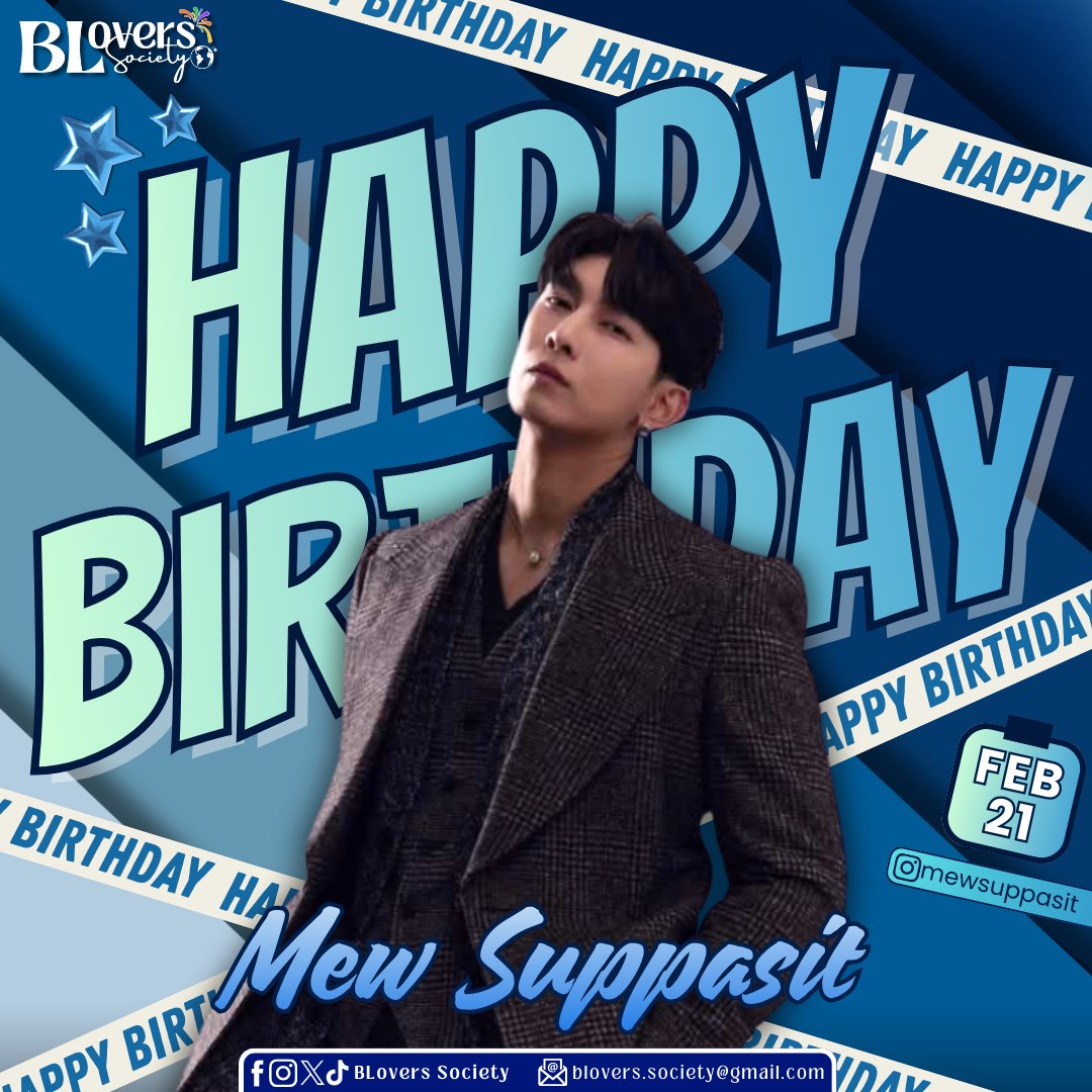 bloverssociety's tweet photo. 𝑰𝑻`𝑺 𝒀𝑶𝑼𝑹 𝑴𝑨𝑮𝑰𝑪𝑨𝑳 𝑫𝑨𝒀!💙🪄
Happy Birthday, Mew!🎂

May your special day shine with happiness, uplifting energy, and magical surprises.💫

With love, BLovers Society. 🫶🏻

#mewsuppasit #MewSuppasitTH
#SuppasitChannel
#mewlions #มิวศุภศิษฏ์
#MewTul 
#BLoversSociety https://t.co/gWNC7B1JPw