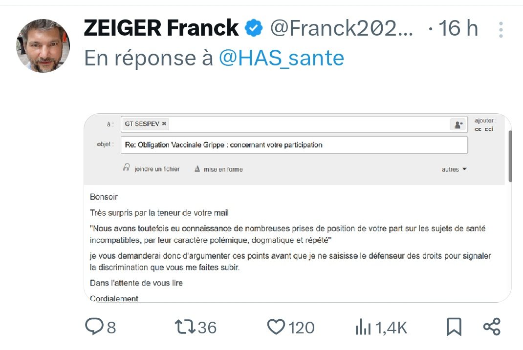 Comment obtiennent-ils leur "consensus" sur les vaccinations? 
C'est simple: en interdisant tous ceux qui pourraient avoir un autre avis que ce qui est déjà décidé. 🙂
Votre santé la dedans? 🙂😂🤣
Vous êtes drôle! 🙂⤵️