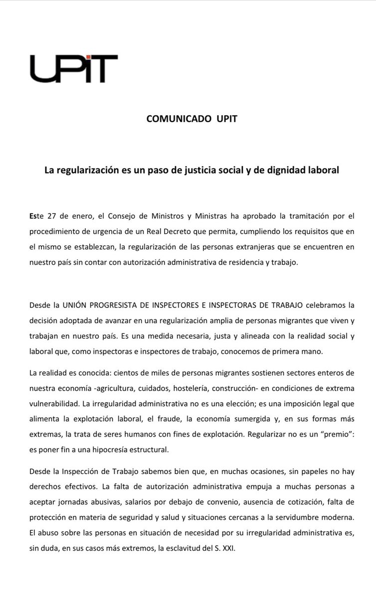 UPIT - Inspección de Trabajo tweet media