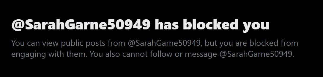 WilliamsComment's tweet image. 😆That moment when someone calls something 'debate' when you don't agree with them, but then BLOCKS you. Utterly pathetic. @SarahGarne50949