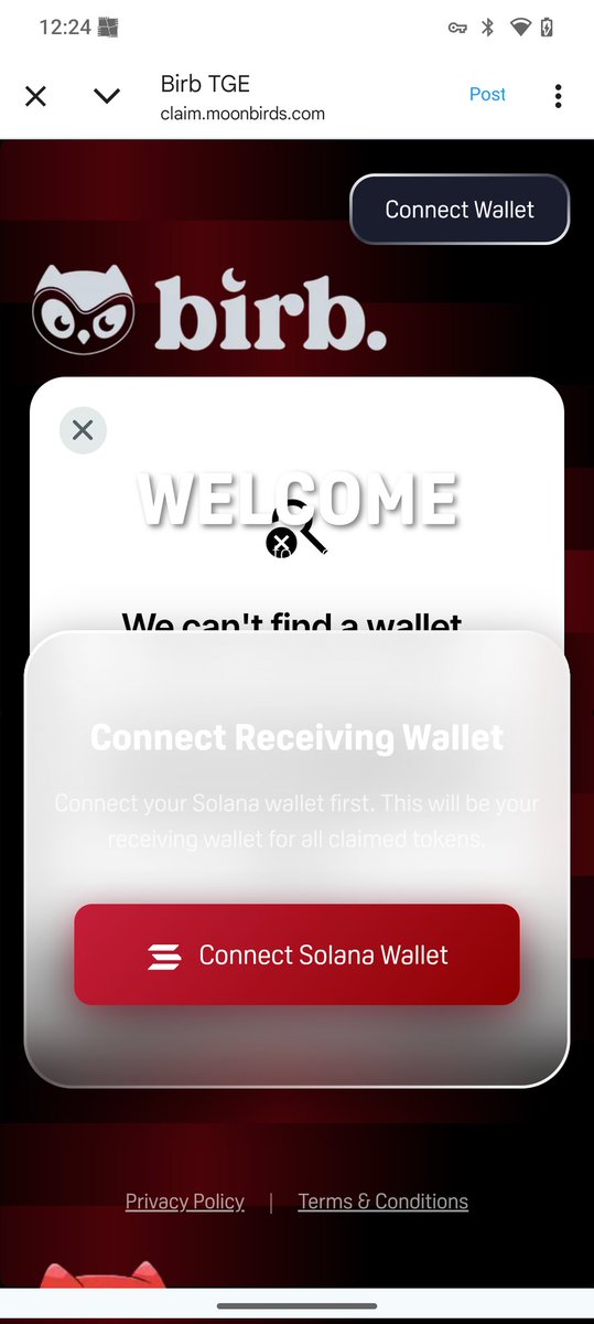 ATontoroiu's tweet photo. @moonbirds Guys, after so many hours still not working?! 
What's up? https://t.co/v6eR5byPyp