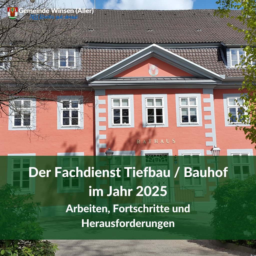 Auch 2025 hat der Fachdienst der Gemeinde Winsen (Aller) viel für die kommunale Infrastruktur geleistet: Straßen, Wege, Gräben, Beleuchtung und mehr. 

Mehr: url.winsen-aller.de/3jh

#GemeindeWinsenAller #WinsenAller #Infrastruktur #Bauhof #ÖffentlicherRaum