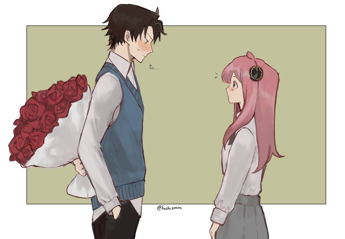 hoshixmm's tweet photo. 🌹🫱🏻

 #ダミアニャ #damianya #SPY_FAMILY #spyxfamilly https://t.co/lV9EMF5S3H
