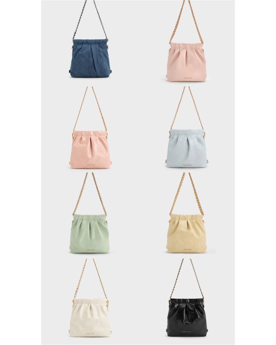 チェーンバッグはなんと8色展開！ ブルーとミントグリーンが気になる👒🫧