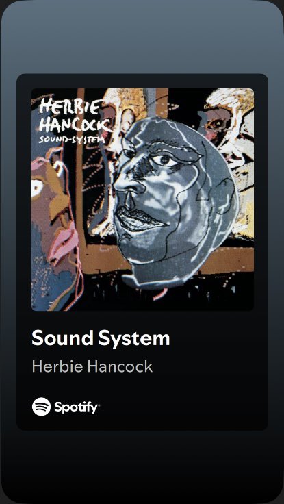 #DavidsMonthOfMusic

Day 30

a song from 1984

“Sound System” - Herbie Hancock
#Instrumental
#Jazzuary

youtu.be/NUnQcLN8hOg?si…