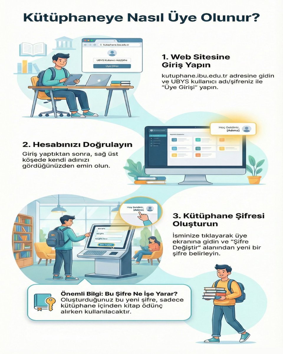 Yoksa siz hala Kütüphanemize üye olmadınız mı? 📚

kutuphane.ibu.edu.tr

#baibukutuphane #aibulibrary #ibukutuphane #baibu #ibuajanda