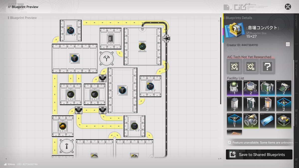MobileMattersGG's tweet image. ‼️[BLUEPRINT] Arknights Endfield Xiranite Efficient Farm

➡️Max efficiency
➡️Bonus 1/3 Sand Leaf output
➡️Saves decent power 
➡️Blueprint Code: EFO013o781A671a920579 [Asia]

(via @holmesfems)