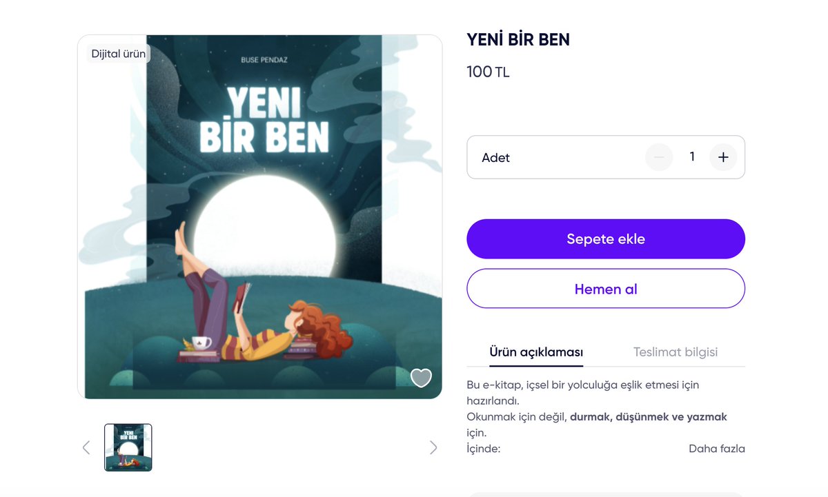 Uzun süredir kapatmam gerek dediğin kapıların eşiğinde dikiliyorsan, 𝗬𝗘𝗡𝗜̇ 𝗕𝗜̇𝗥 𝗕𝗘𝗡 olmak, 𝗸𝘂̈𝗹𝗹𝗲𝗿𝗶𝗺𝗱𝗲𝗻 𝘆𝗲𝗻𝗶𝗱𝗲𝗻 𝗱𝗼𝗴̆𝗺𝗮𝗸 𝗶𝘀𝘁𝗶𝘆𝗼𝗿𝘂𝗺 diyorsan. Bu kitaptan başla..

Linkten ulaşabilirsin > shopier.com/busetarot/4375…