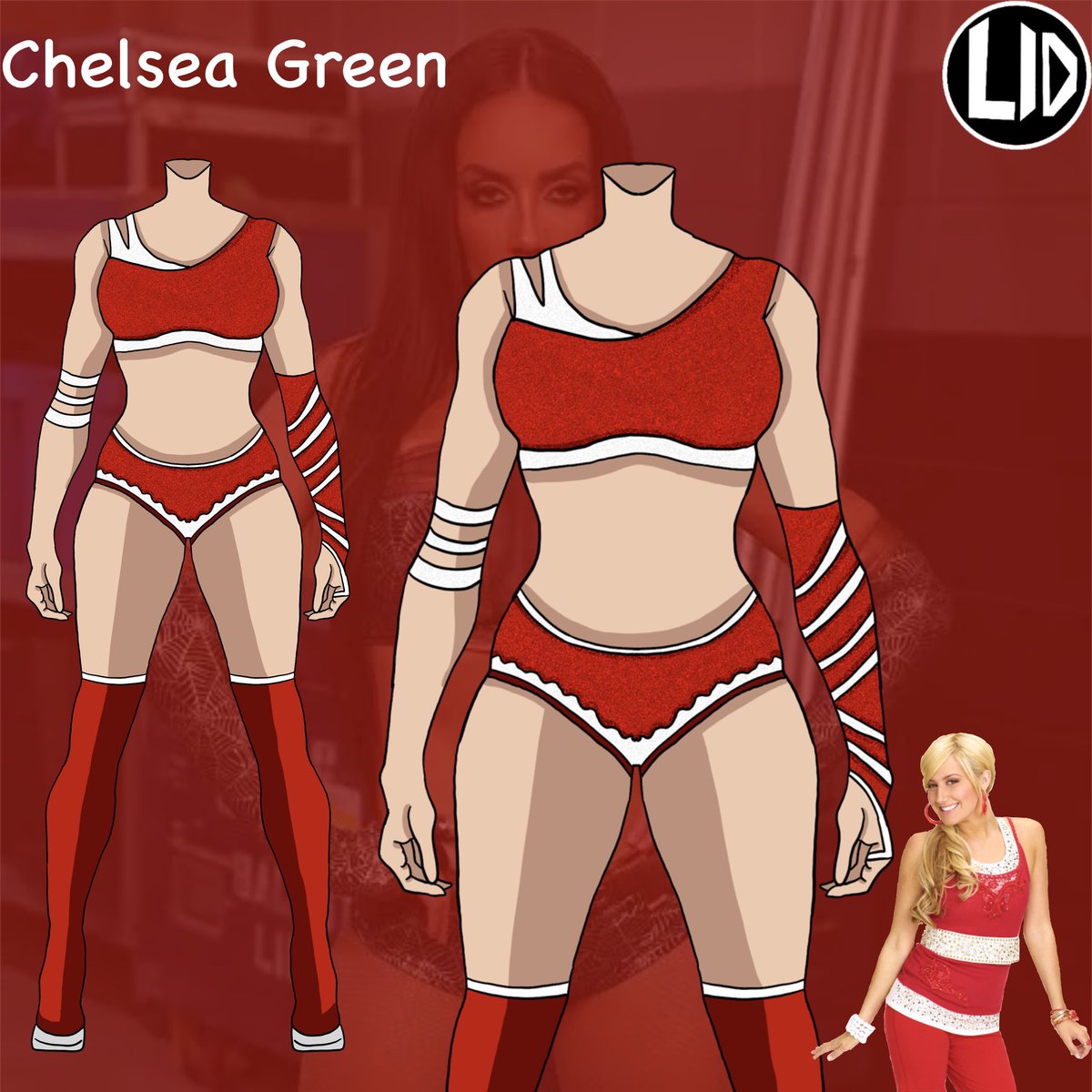 LouImaginations's tweet photo. Here’s my #Fanart custom gear design for @ImChelseaGreen https://t.co/hgKNQRRAoJ