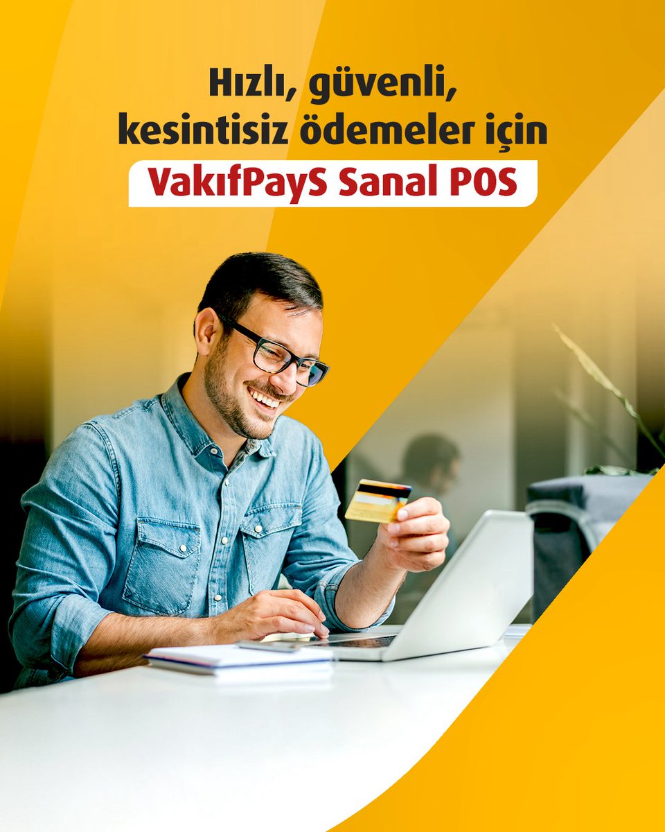 Hızlı, güvenli, kesintisiz ödemeler için VakıfPayS Sanal POS. #VakıfPayS
