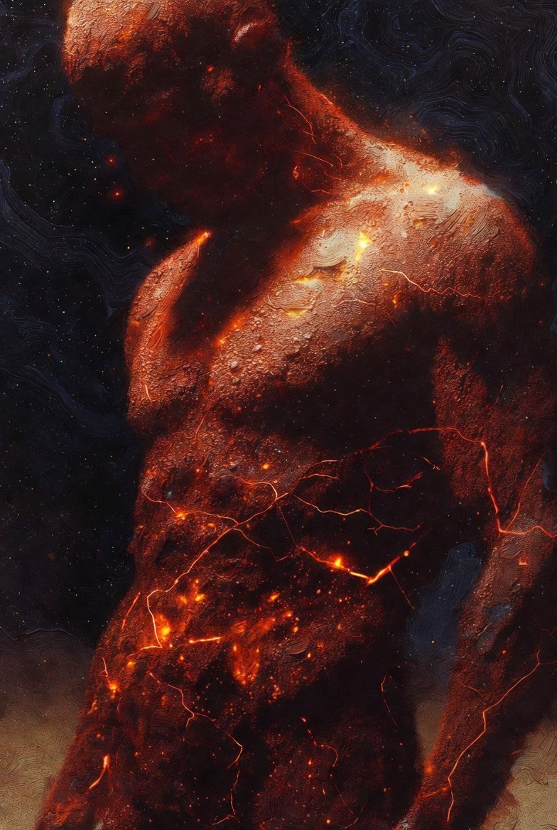 Your body contains enough iron to forge a small nail, atoms binding oxygen in every breath of crimson. Strength forged from ancient stars..