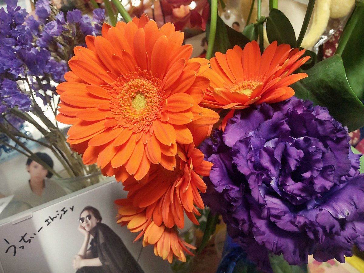 誕生日ラインギフトが月末までだったので行ってきました。
普段行かないし、種類が多いと優柔不断炸裂なので困ります(^_^;)
感謝☆ごちそうさまでした♪♪

そして…お祝いのスタンド花回収の際、お花屋さんと少し話していただきました。
花があるのは嬉しいな♪♪

皆さまの優しさで生きています☆