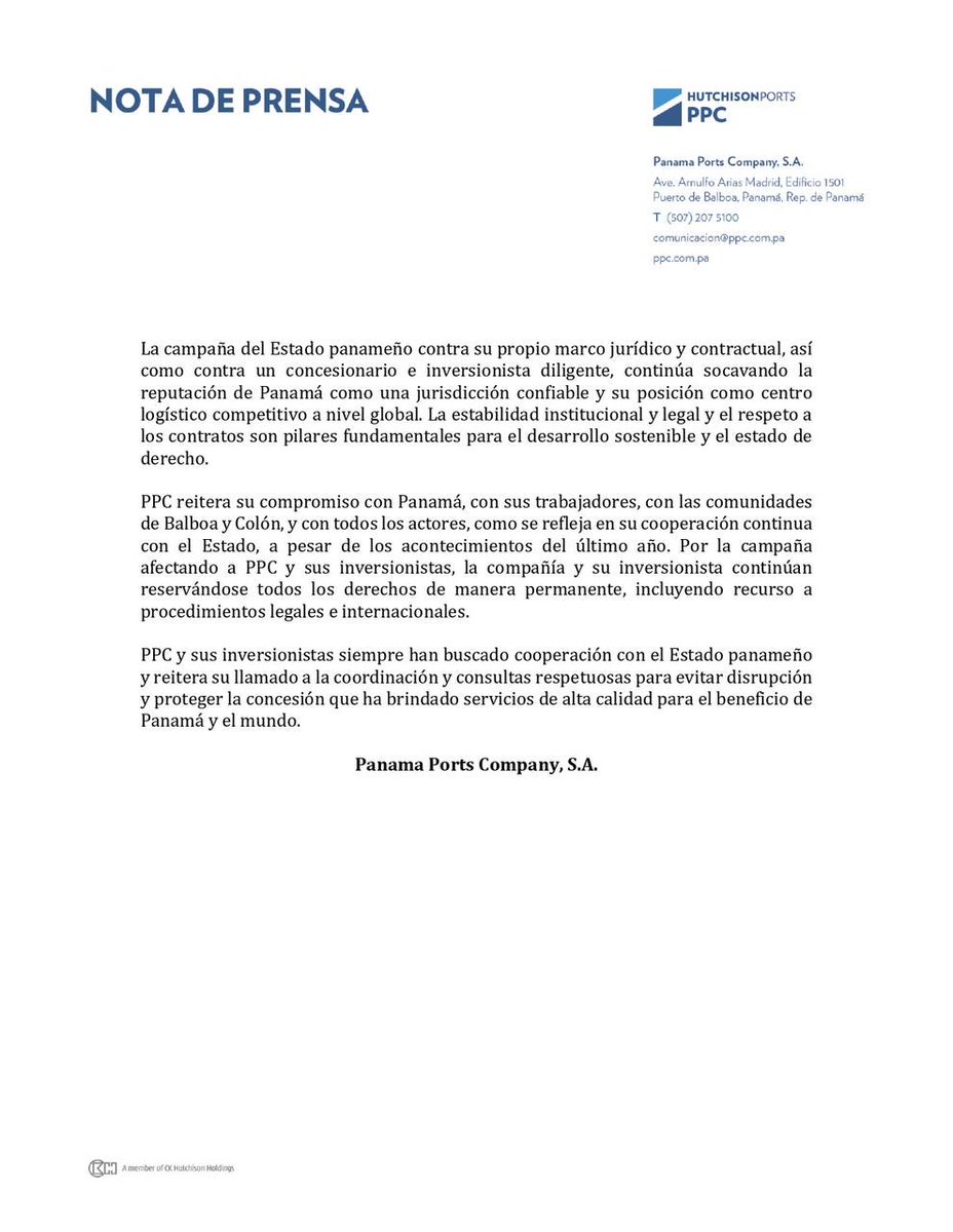 Hutchison Ports PPC tweet media