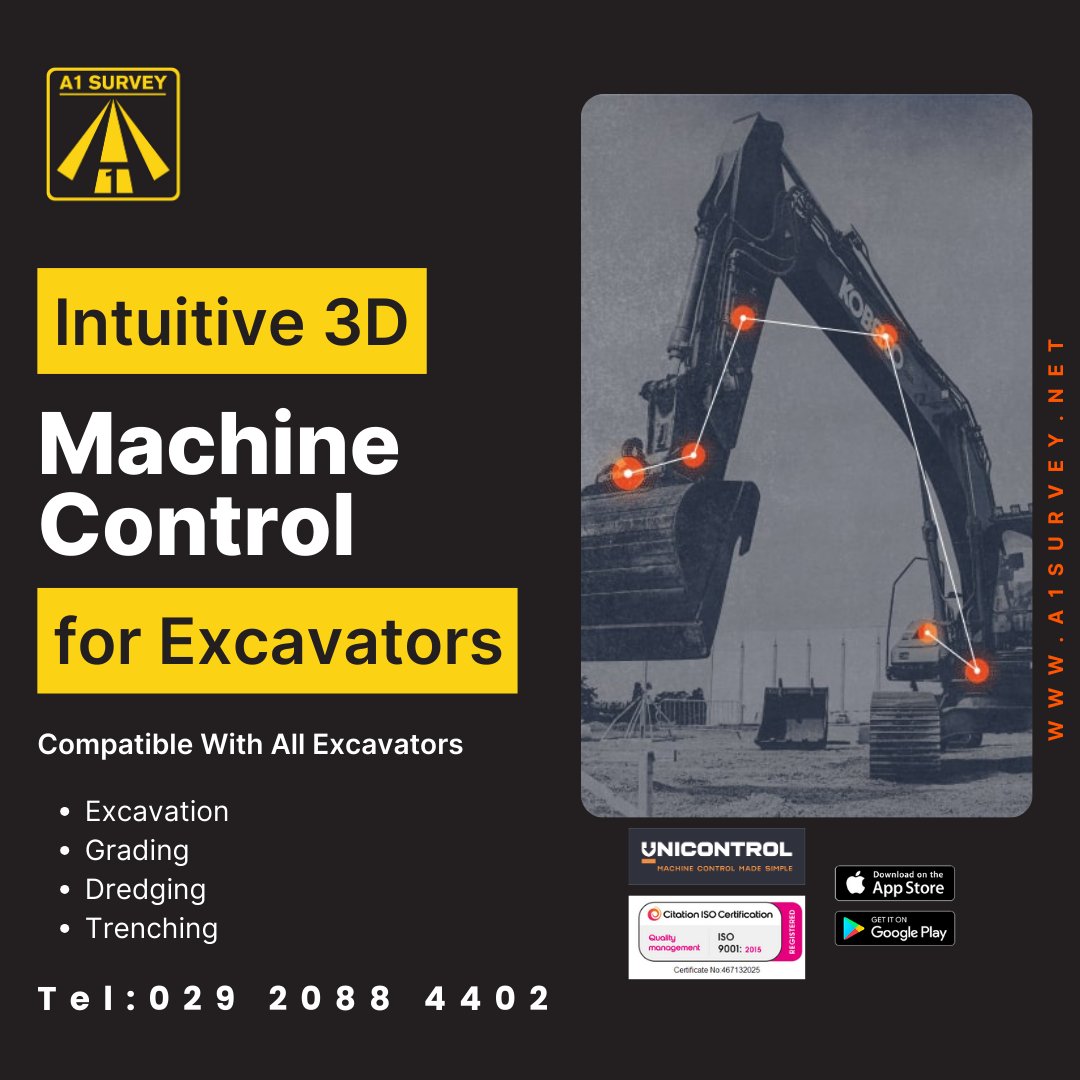 🚜 Unicontrol3D – GPS Machine Control Made Easy
No complex setup. No expensive surprises. Just fast, precise digging every time.

💥 Simple. Accurate. Cost-effective.

Now available at A1 Survey
🌐 a1surveyequipment.net
📞 029 2088 4402

#A1Survey #MachineControl