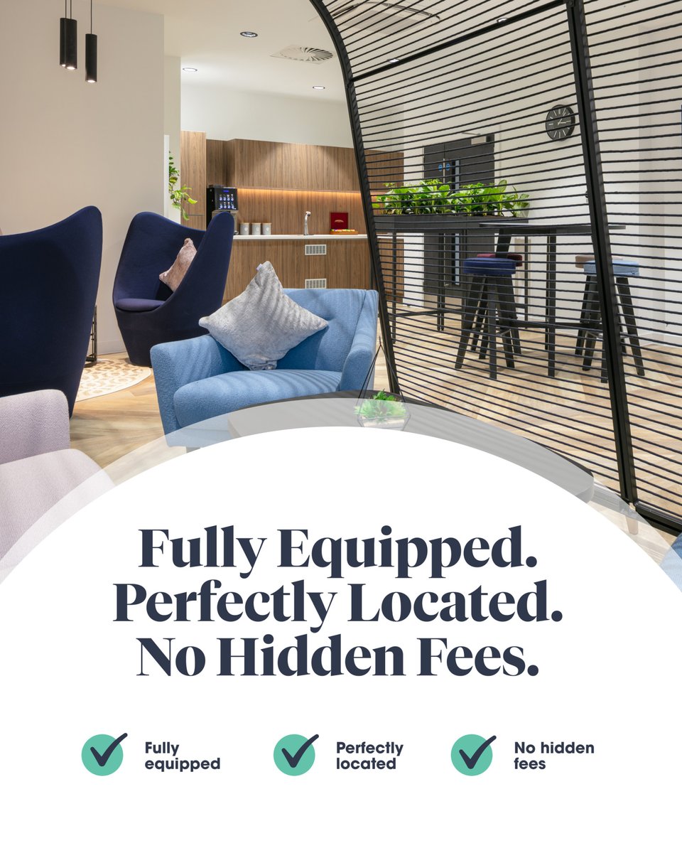 Everything you see in our facilities list is included in your package! 💚

With us, you get a fully furnished, sustainable and brilliantly located serviced office with zero hidden fees.

#servicedoffices