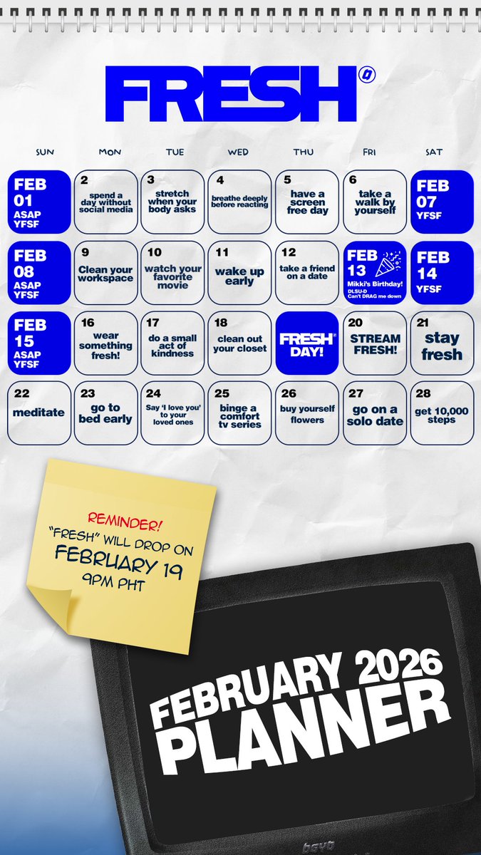 bgyo_ph's tweet image. A month all about love... and a ‘FRESH’ release on February 19 you don’t wanna miss. 💙✨️

#BGYO #BGYO_FRESH