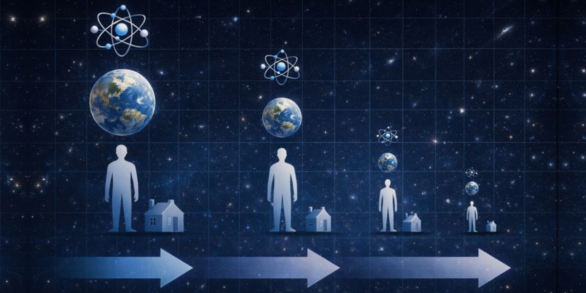 NazologyInfo's tweet image. 「宇宙が膨張してる」のではなく「物質世界が縮んでいる」とする新理論が発表――なんと観測データとも整合
nazology.kusuguru.co.jp/archives/191222

米QSCは「宇宙が膨張している」のではなく「物質世界が縮んでいる」という理論を発表。また研究では宇宙初期にくらべて現在は3～4割縮んでいる可能性が示されています