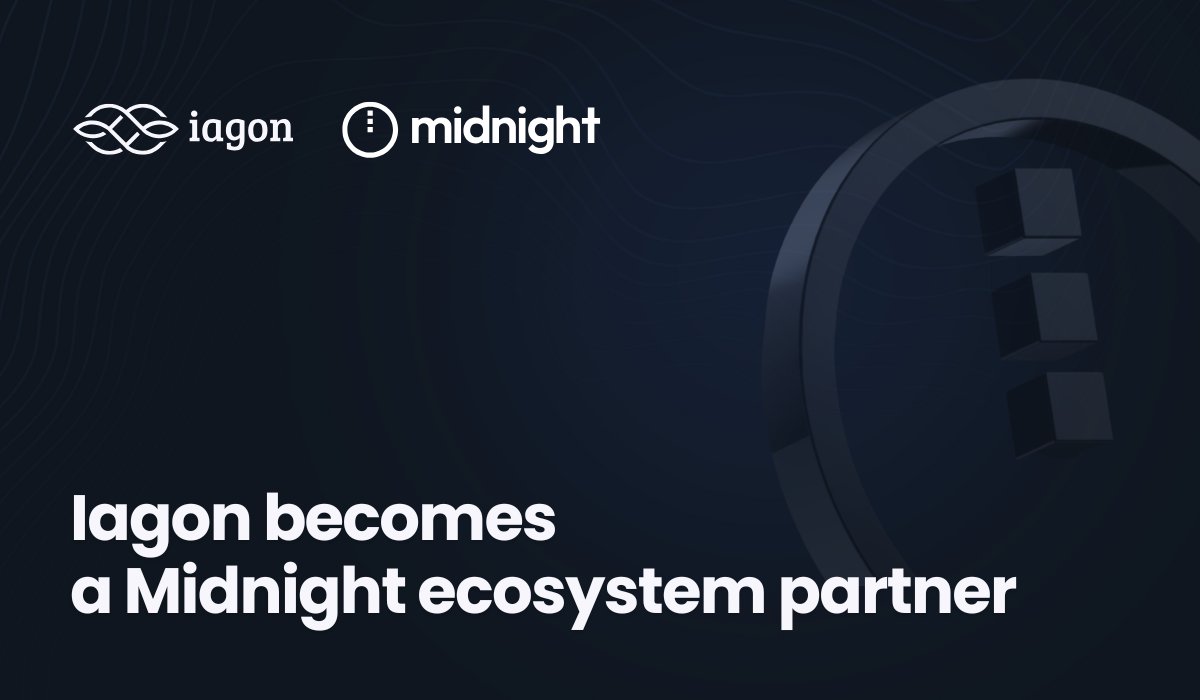 Iagon becomes a Midnight ecosystem partner

Iagon has partnered with <a href="/MidnightNtwrk/">Midnight</a> Foundation as a key technical ally, focusing on application development, ensuring robust interoperability and data compliance

The agreement establishes a practical framework for ecosystem-level