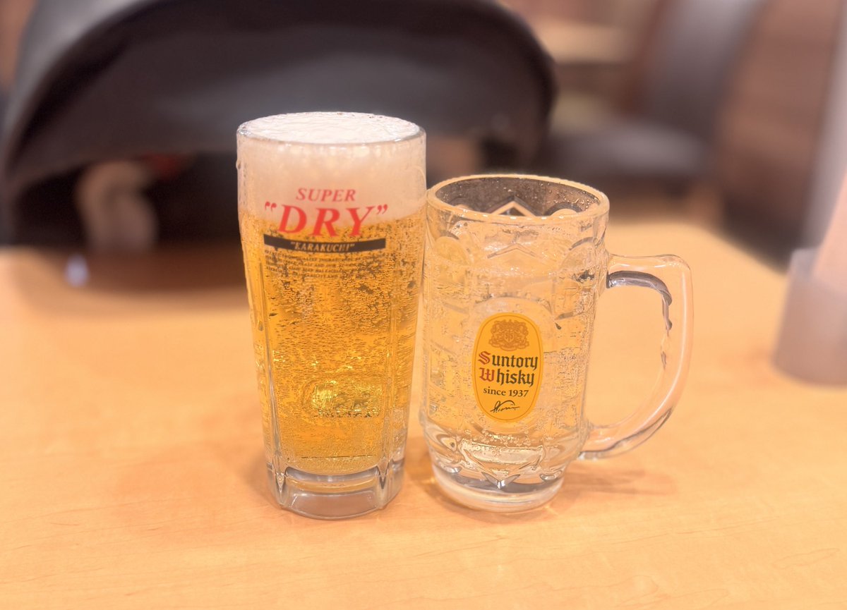 17時半から乾杯した（娘と安定のガスト