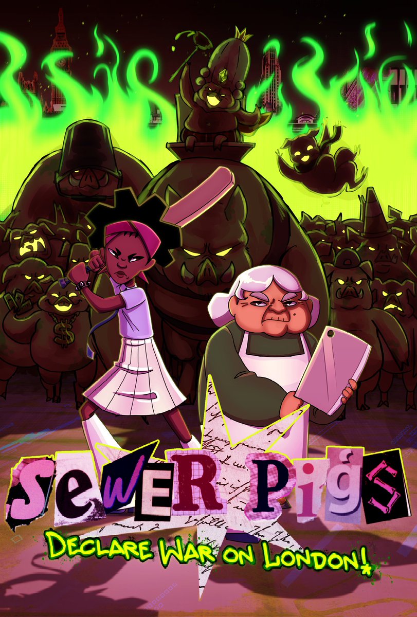 SewerPigs's tweet photo. Sewer Pigs Declare War on London's poster has dropped!! 
#animation #SPDWOL https://t.co/KlTxqNV8mC
