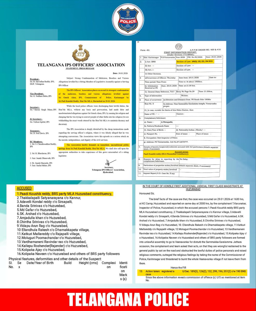 Telangana Police tweet media