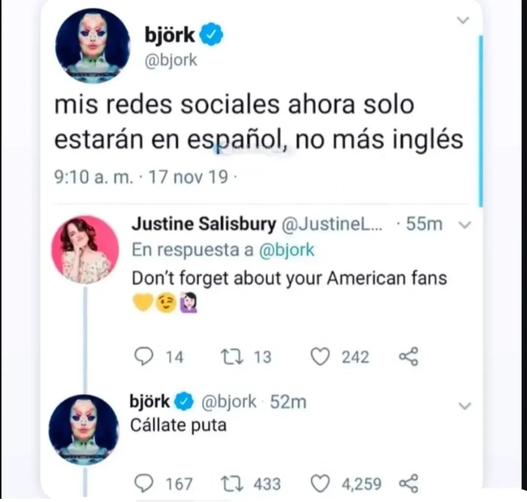FÁCIL!! El "CÁLLATE PUTA" que le soltó Björk a una yankee de mierda. 🤣🤣
