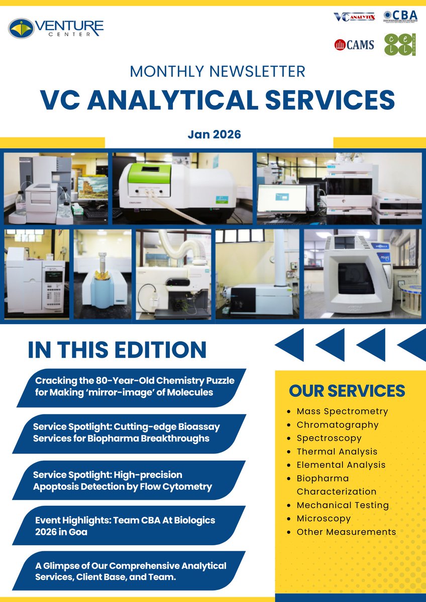 Venture Center Analytical Services tweet media