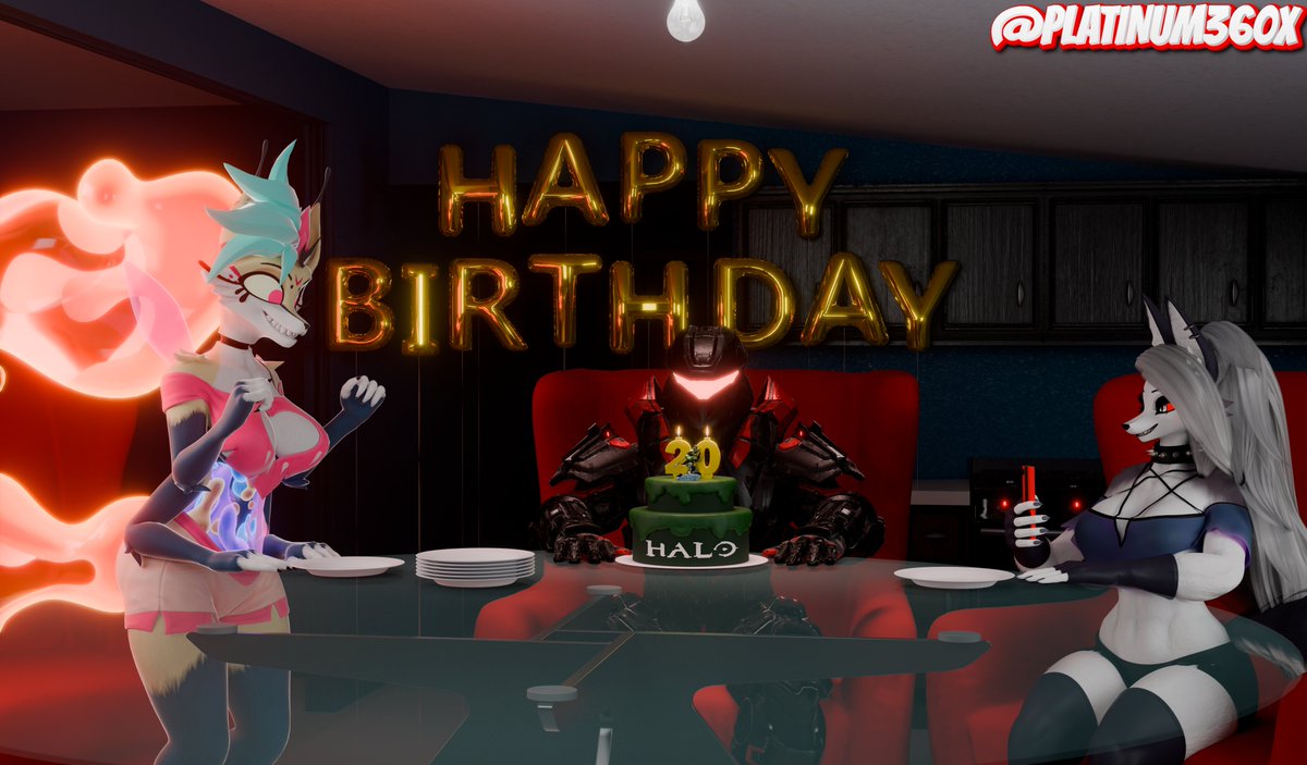 Happy birthday to me!!! 🎉 🦊🐺

Loona model by <a href="/DogZeela/">DogZeela🔞(Commissions : CLOSED)</a> 
Queen Bee model by <a href="/AeridicCore/">AeridicCore</a>