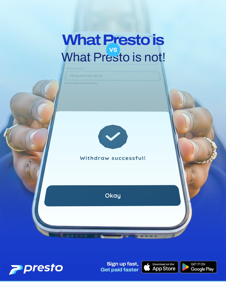 What Presto IS: Instant, reliable, and smooth. 
What Presto IS NOT: A waiting game.