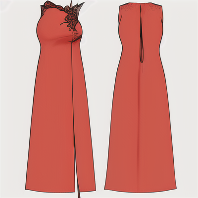 NastixDesign's tweet photo. The silhouette says it all.
A long red dress — clean lines, quiet strength, no unnecessary noise.

A sketch created with Nastix Design 👗
Form. Proportion. Mood.

#fashiondesign #silhouette #red https://t.co/XjtdMolet2