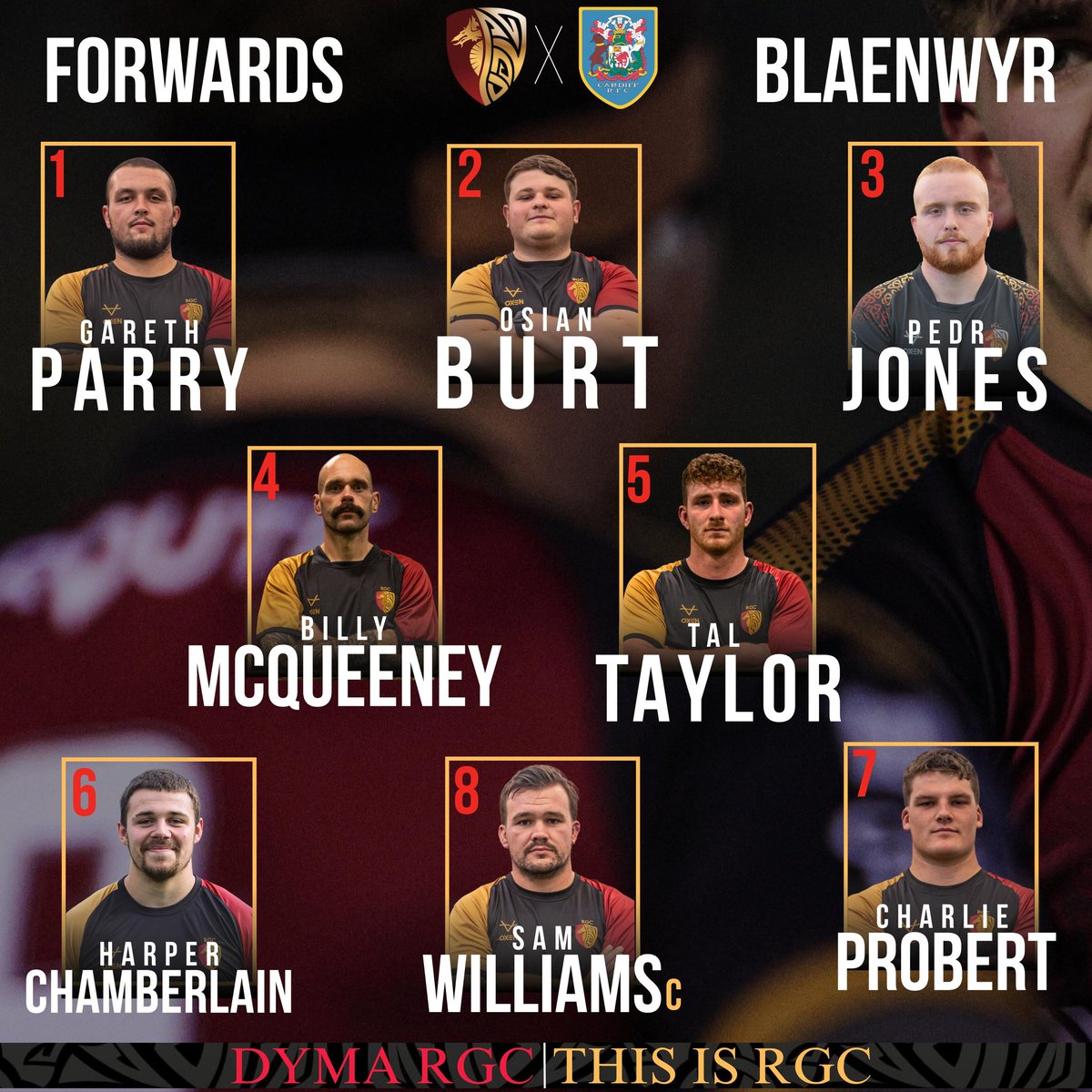 RGCNews's tweet photo. RGC v Cardiff Super Rygbi Cymru Cup Saturday 31st January 2:30pm K.O.

Pedr Jones starts. Sam Stoddard returns to the squad alongside Afon Bagshaw.

Tickets online now, save money and queues - https://t.co/gdCBbDHrEe https://t.co/50rfmJW6cd