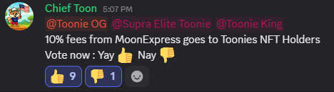 toonswapsupra's tweet photo. 10% fees sharinng from #MoonExpress multichain meme launchpad for #Toonies on @SUPRA_Labs approved!
What's next?
Follow @MoonexpressFun
Join https://t.co/LzsJMr5YtM
We need #Toonies word of mouth to all over the chain. https://t.co/z8NNbdEcQo