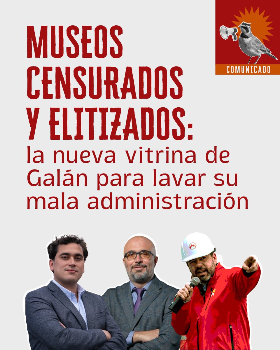 AndrsTrece's tweet image. Perfilamientos a líderes sociales, ataques presupuestales e imposición de una narrativa populista y electorera en contra de las comunidades, eso está haciendo Ceroluchas y sus cómplices contra el Museo de la Ciudad Autoconstruida y el Museo de Bogotá. Gravísima denuncia.