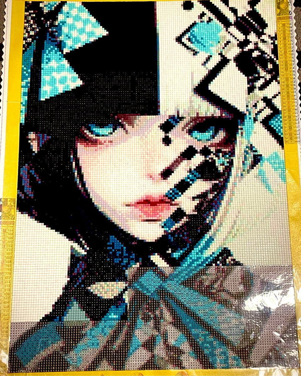 澪ちゃま ダイヤモンドアート なかなか進まない💎 #ダイヤモンドアート