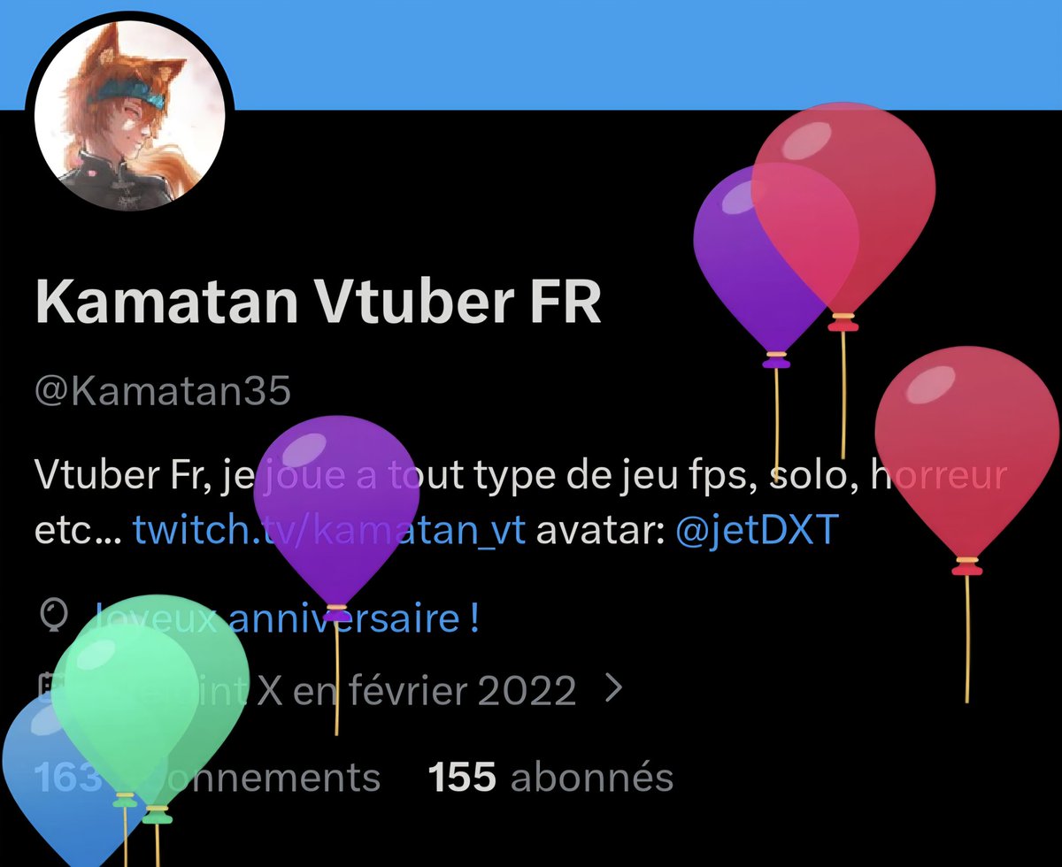 A mon tour d'avoir les ballons un an de plus, on se rapproche de la frontière 😂