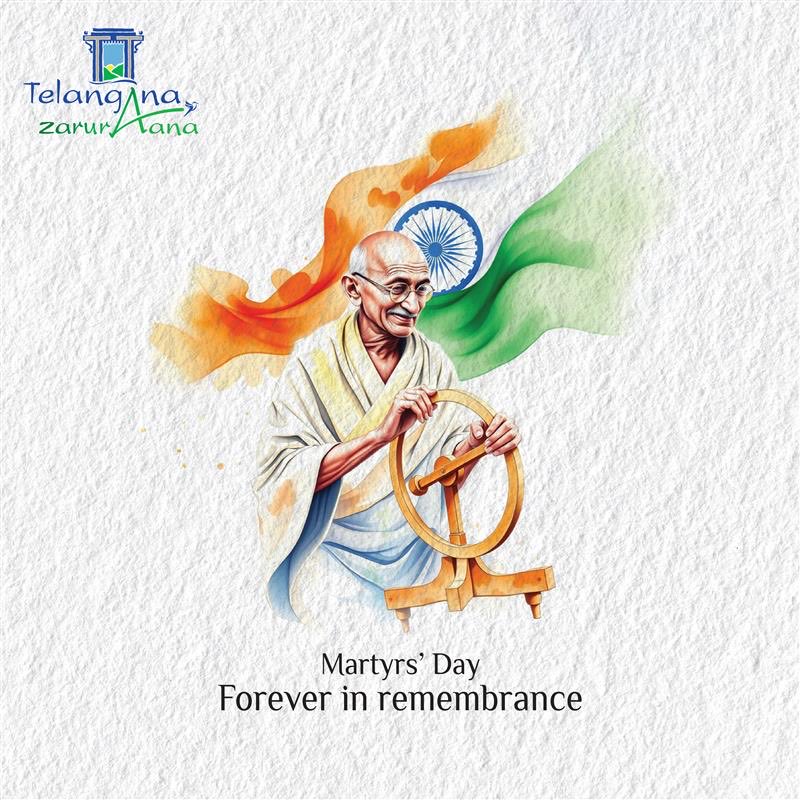 TravelTelangana's tweet photo. In remembrance of courage that shaped a nation.

From historic forts to freedom trails, Telangana stands as a living chapter of India’s sacrifice and resilience.

Today, we remember those who laid down their lives for our tomorrow.

#MartyrsDay #TelanganaTourism #StoriesOfIndia https://t.co/wVn1MqkGlN