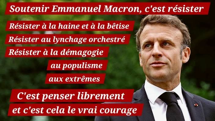Je soutiens le meilleur Président que la France n'aie jamais eu! Ceux qui ne s'en rendent pas compte aujourd'hui verront bien la différence et le vide laissé  en 2027. On peut sauver la FR des populistes et racistes, en ne votant pas pour eux (RN,zem/knafo,LFI,autres xénophobes!
