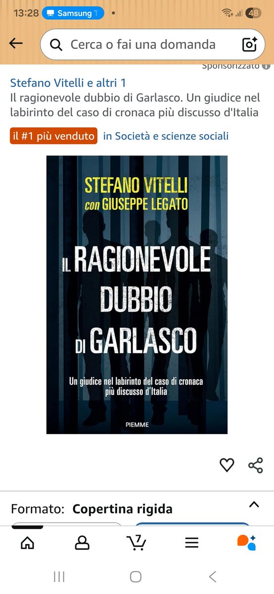 Comprato e con gusto.
Vitelli non solo è un gigante nella sua professione ma un poeta nella parola. Raro trovare un talento così tecnico capace di esprimersi con tanta grazia. 
Soldi ben spesi.
#vitelli #garlasco #giustizia