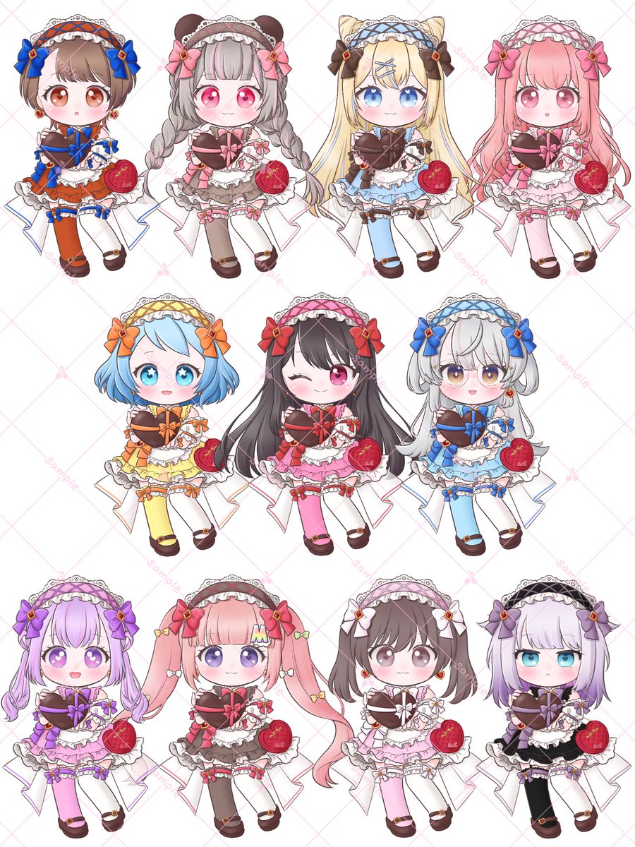 バレンタイン量産🍫のご依頼で描かせて頂いた皆様です💕
可愛いから見てください( ´,,•ω•,,`)♡

まだまだ受付中ですので是非⸜🙌🏻⸝‍

#量産依頼 #量産イラスト #有償依頼