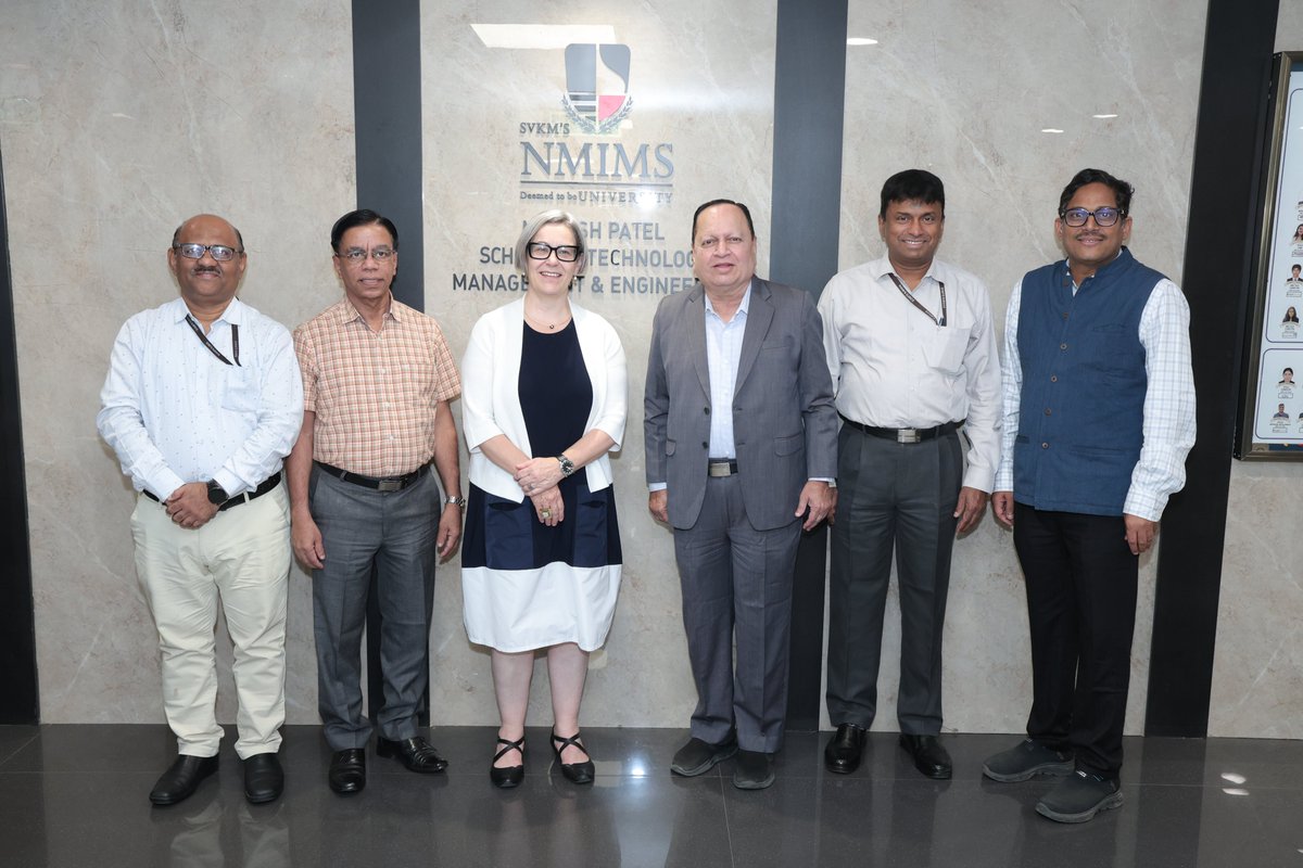 nmims_india's tweet image. Strengthening global ties.

NMIMS University welcomed Prof. Dr. Rose Marie Beck, President, HKA Germany, to discuss collaboration in quantum computing, resilient infrastructure, women in STEM, and faculty fellowships.

#GlobalCollaboration 
#ResearchAndInnovation #WomenInSTEM