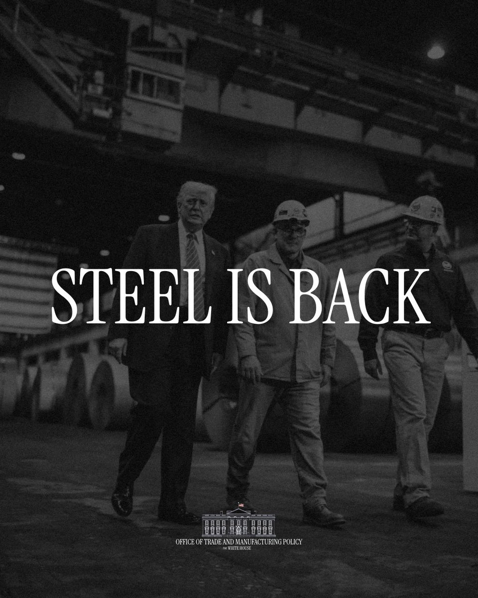 RealPNavarro's tweet image. 🇺🇸 America outpaces Japan in steel production for the first time since 1999.