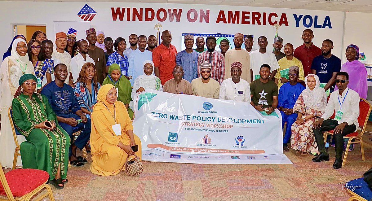 SewakuGroup's tweet photo. Sewaku Group successfully hosted the Zero Waste Policy Development Strategy Workshop focused on secondary schools in Yola.

The pilot supports Nigeria’s NDCs, strengthens school-based waste policies….. https://t.co/v9EjPReV5H
