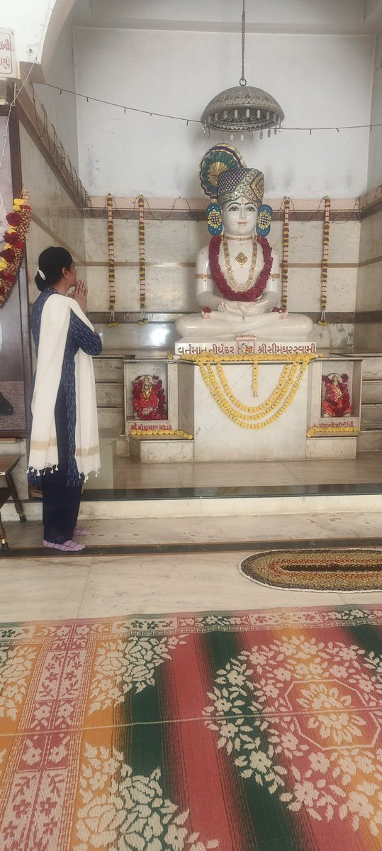 ભાદરણ સ્થિત ત્રિમંદિરે વર્તમાન તીર્થંકર સીમંધર સ્વામી ભગવાનના દર્શન કરી ધન્યતા અનુભવી.
#ભાદરણ